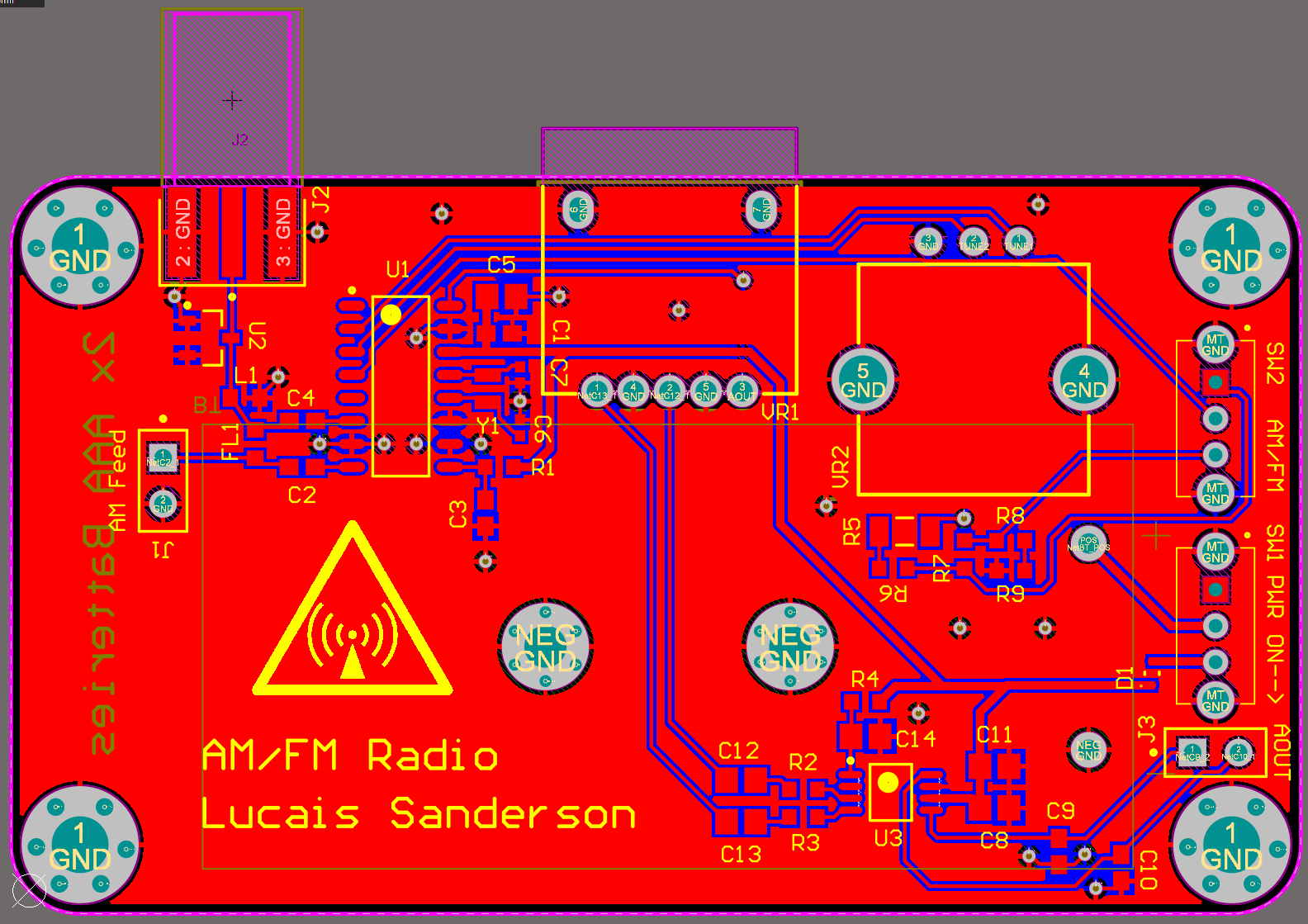 AM/FM Radio PCB v1 (Altium)